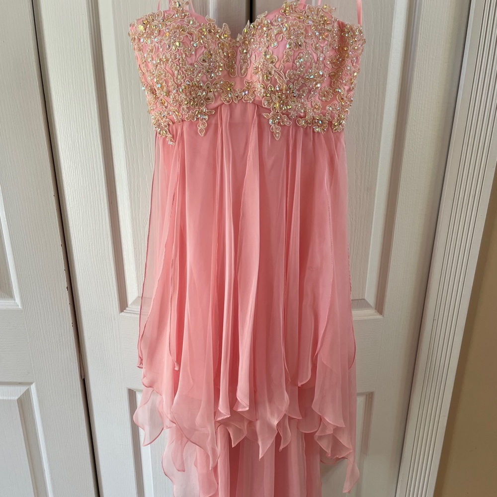 High Low Pink Dress